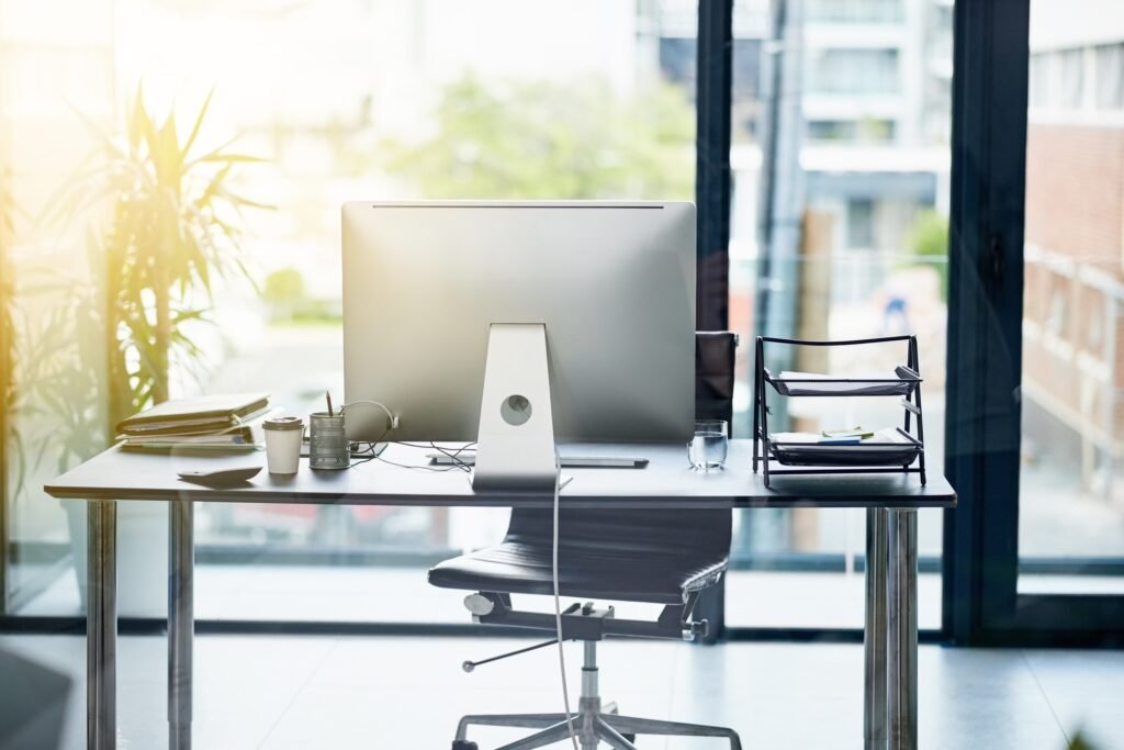 The perfect workstation. Shot of a workstation in an empty office.